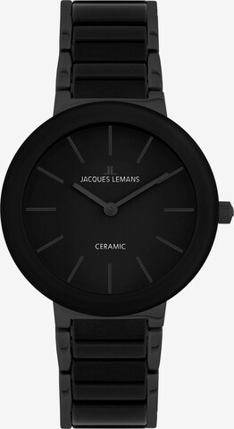 Jacques Lemans Uhr in Schwarz: predná strana