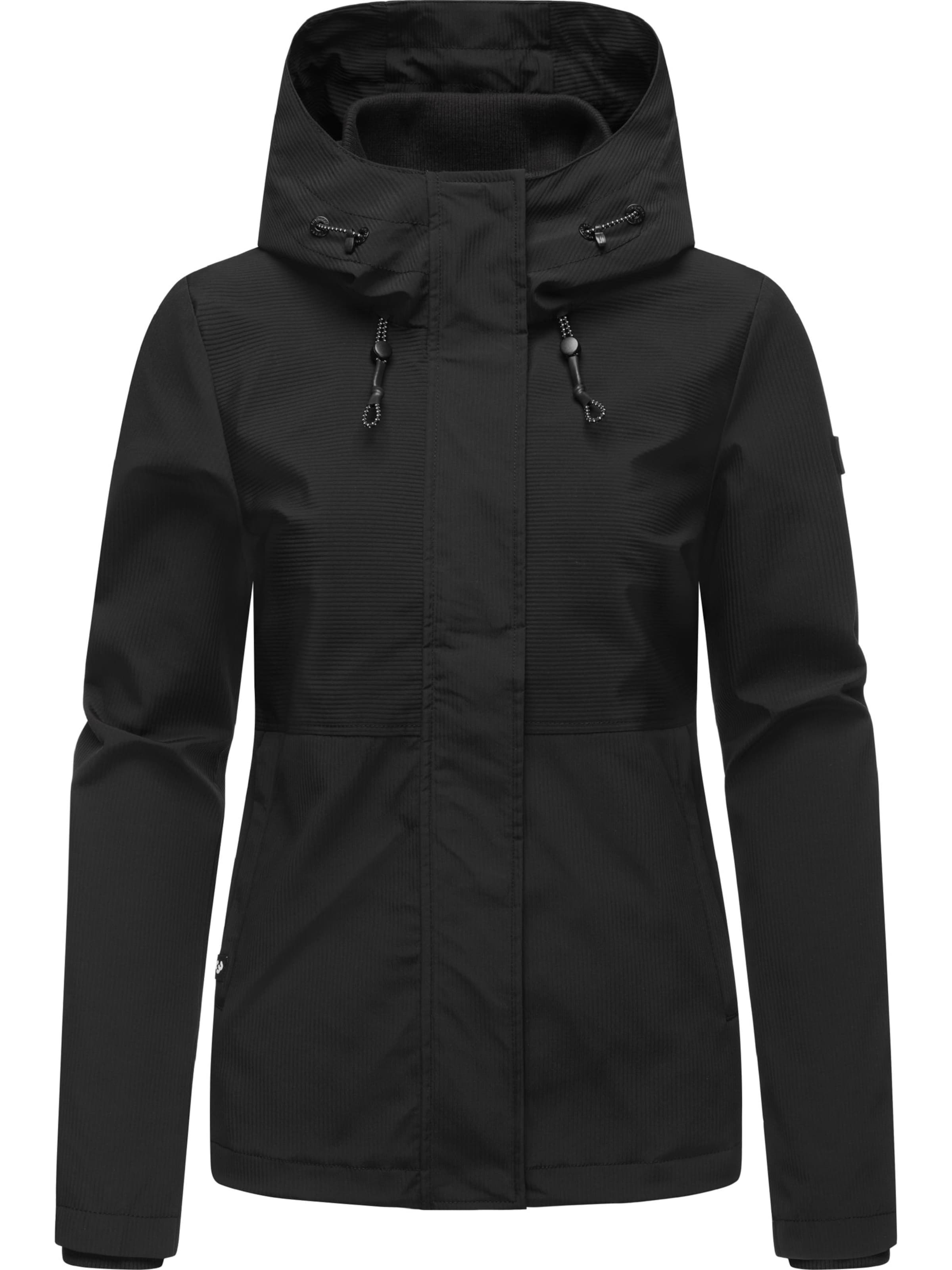 Ragwear Funktsionaalne jope 'Sunniva', värv must: eest vaates
