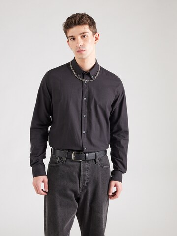 Matinique - Ajuste regular Camisa 'Jude' en negro: frente