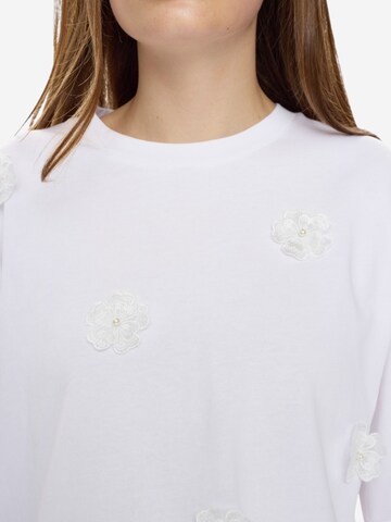 NÜMPH Tričko 'NUFLEURA TEE' - Biela