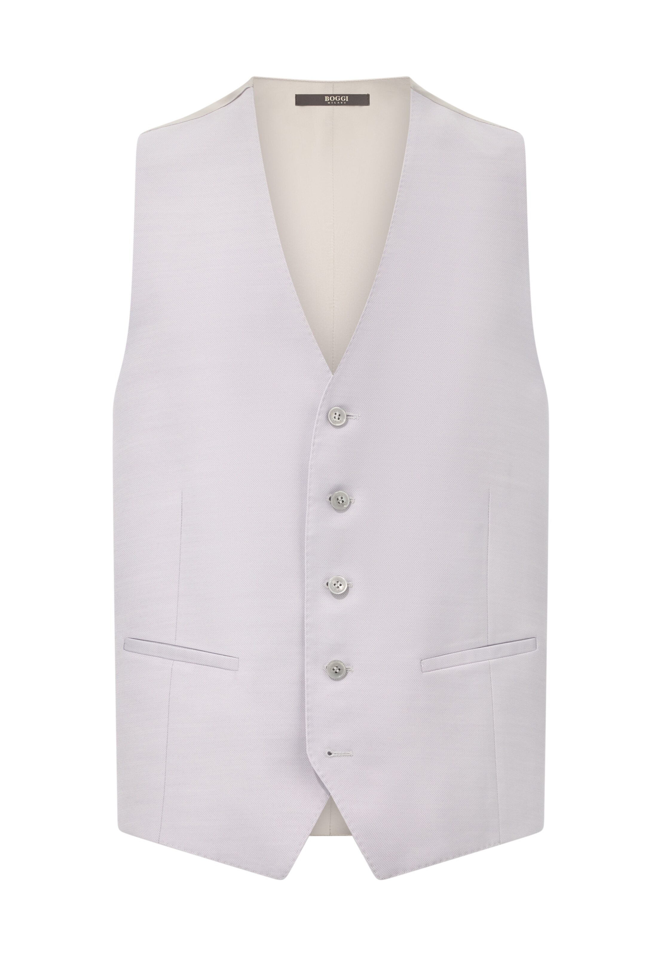 Boggi Milano Anzugweste in Grau: Vorderseite