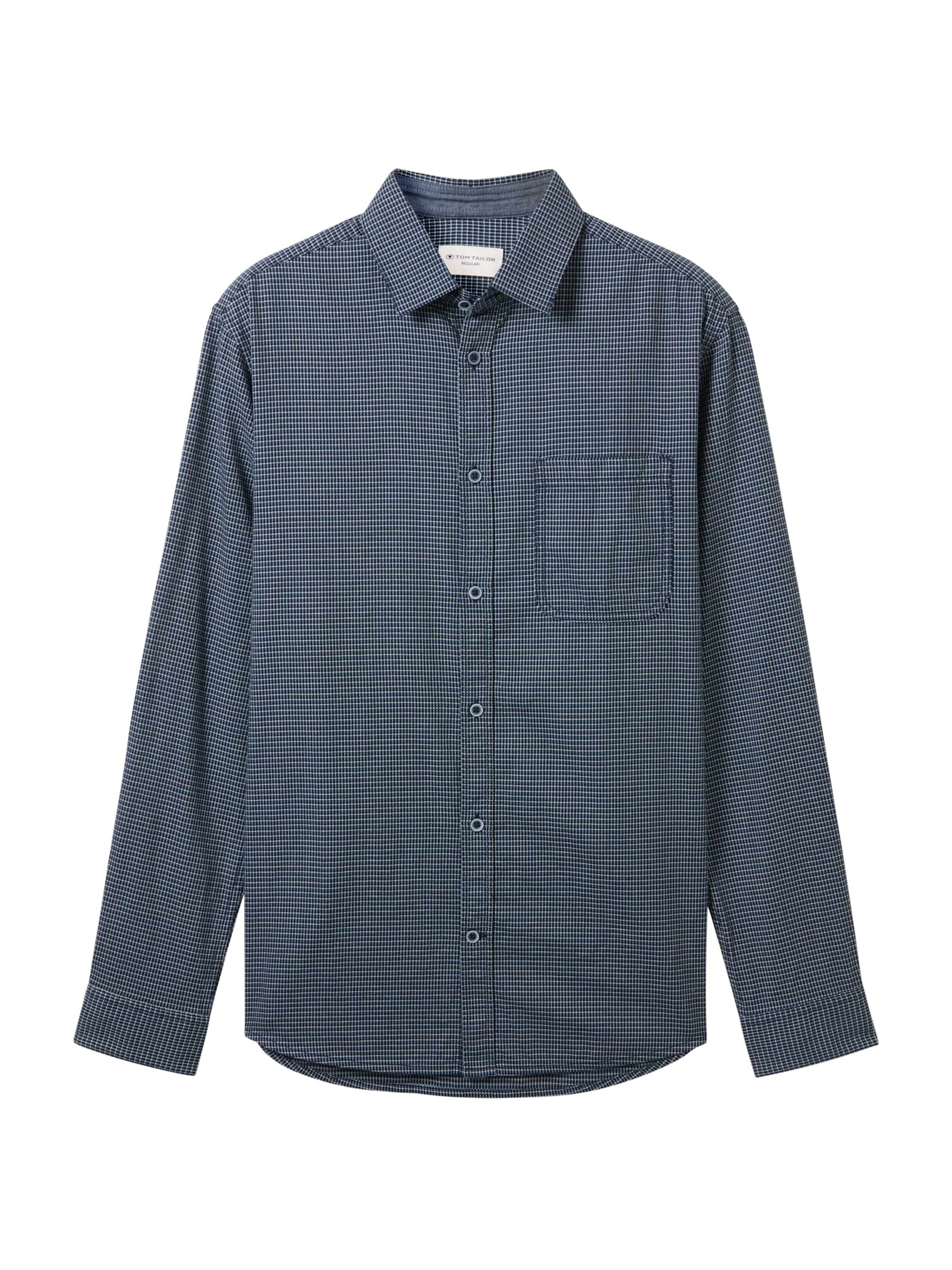TOM TAILOR Regular fit Overhemd in Blauw: voorkant