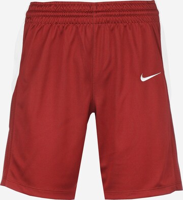 Pantaloni sportivi di NIKE in rosso: frontale