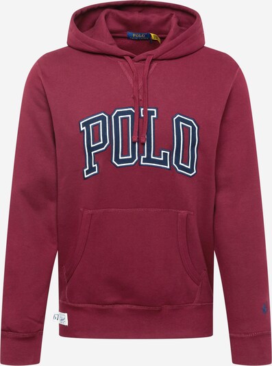 Polo Ralph Lauren Sweatshirt in de kleur Navy / Wijnrood / Wit, Productweergave