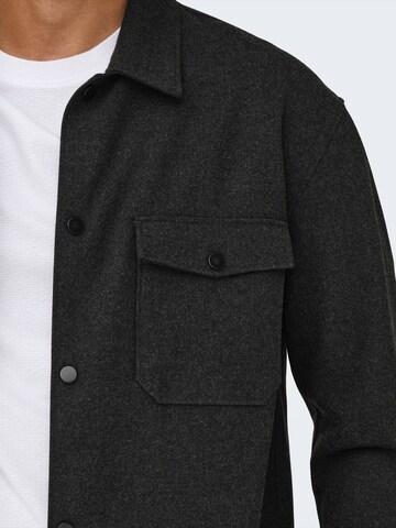 Veste mi-saison 'ONSMARK' Only & Sons en gris