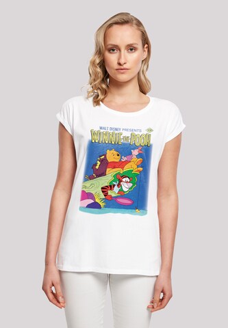 Maglietta 'Winnie The Pooh Poster' di F4NT4STIC in bianco: frontale