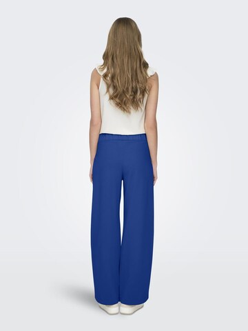 JDY Wide leg Pleat-front trousers 'GEGGO' in Blue