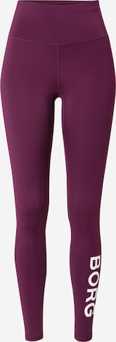 BJÖRN BORG Workout Pants in Purple: front