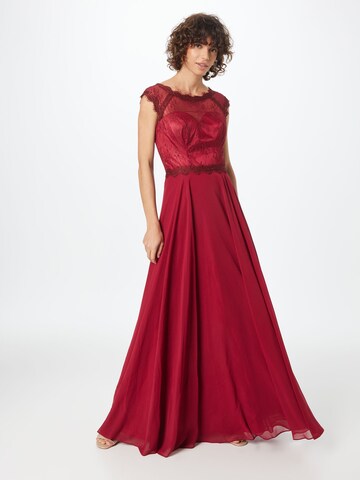 mascara Evening Dress in Red: front