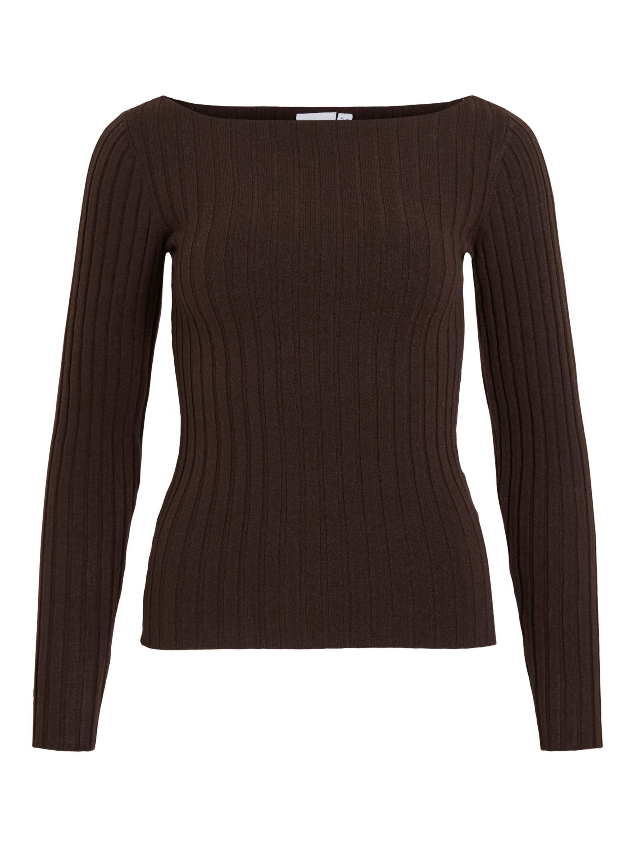 VILA Sweater 'VILucca' in Brown: front