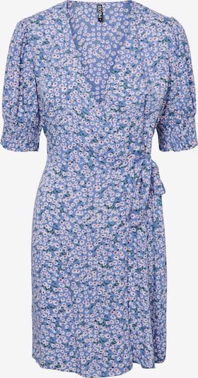 PIECES Mekko 'Nya' värissä sininen / vaaleansininen / valkoinen, Tuotenäkymä