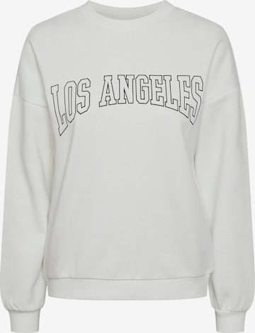 PIECES Sweatshirt 'FREYA' in White: front