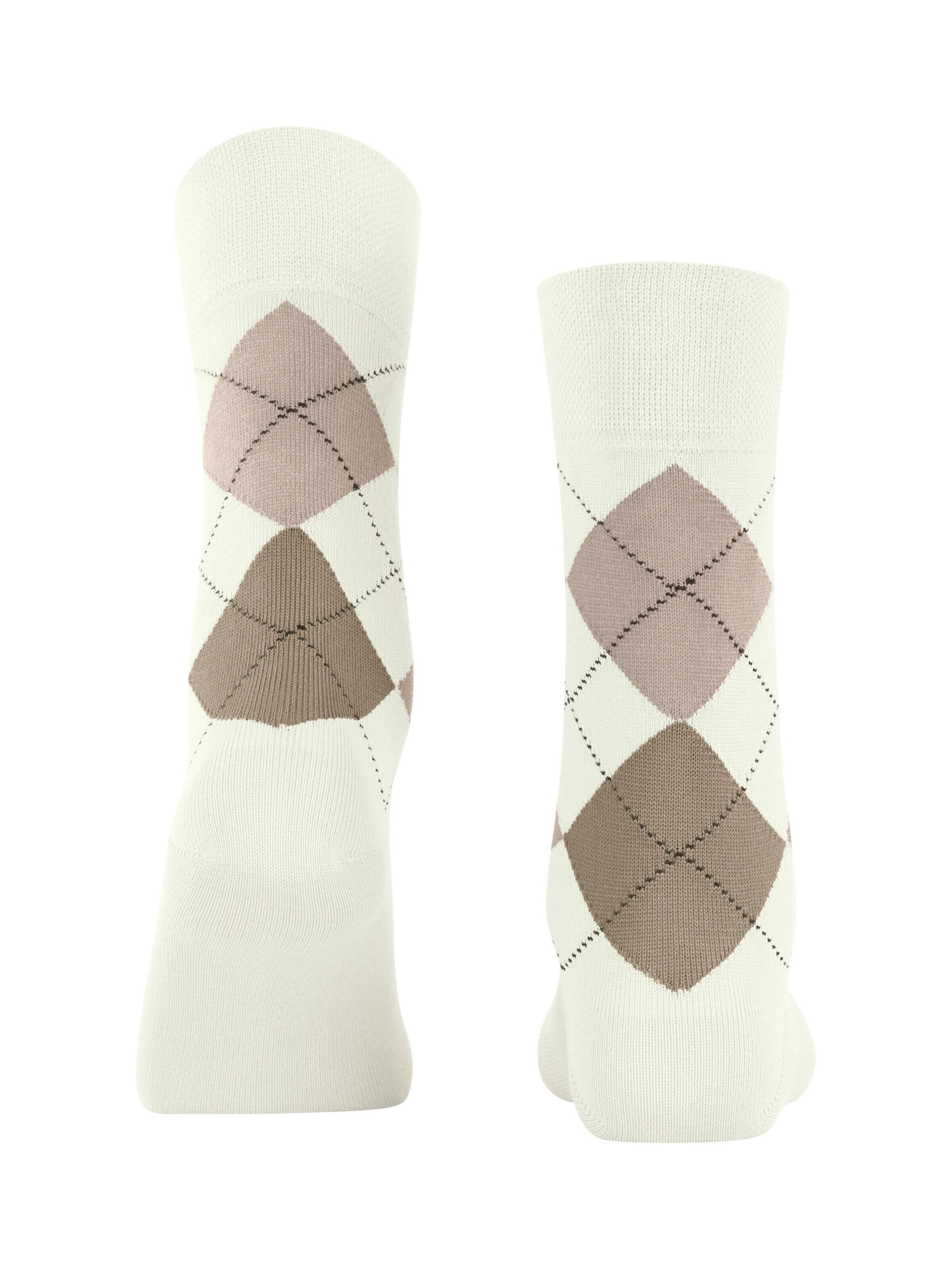 FALKE Socks 'Sensitive Argyle' in White