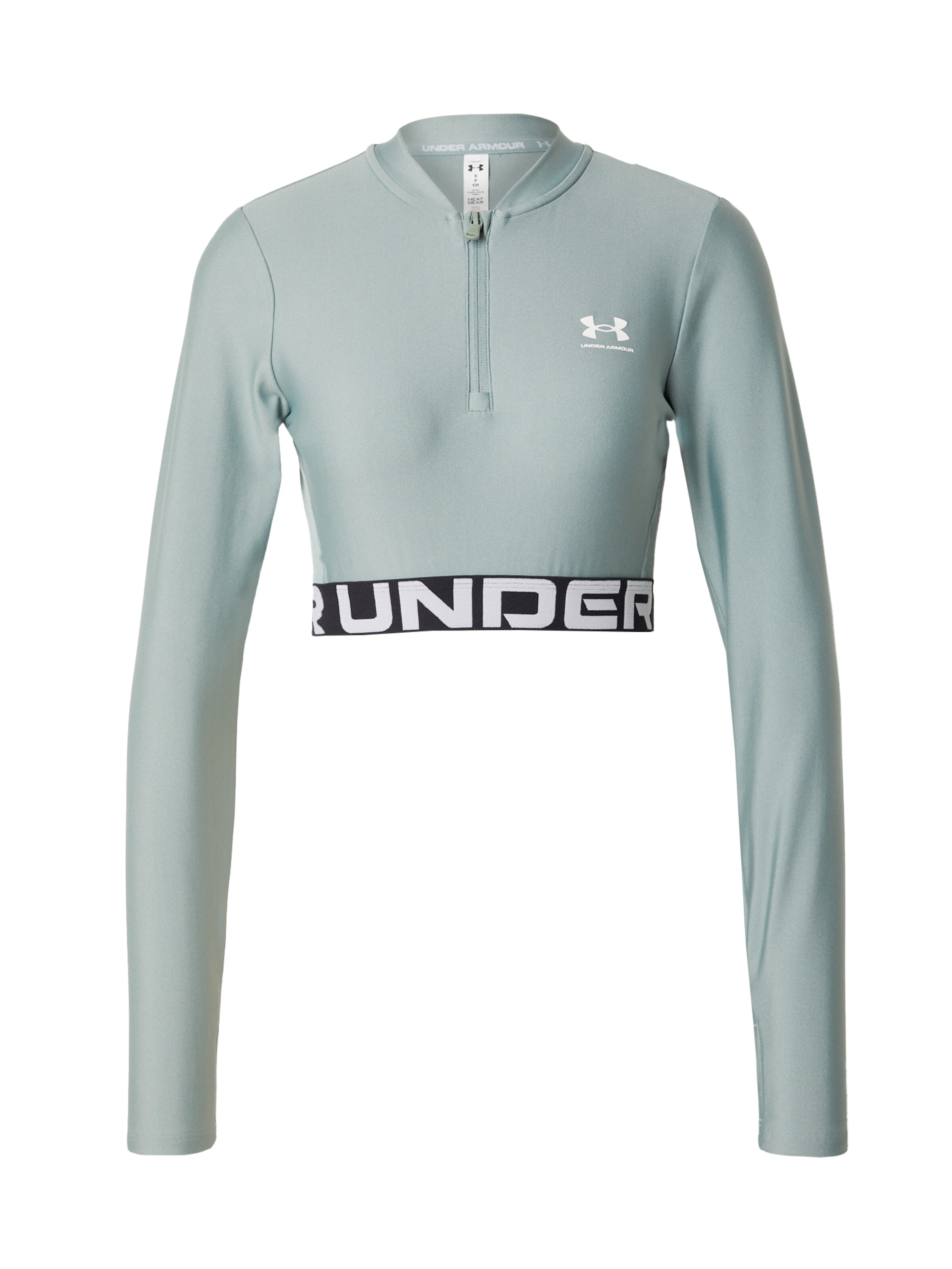 UNDER ARMOUR - Camisa funcionais 'HeatGear' em verde: frente