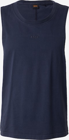 T-Shirt BOSS en bleu : devant