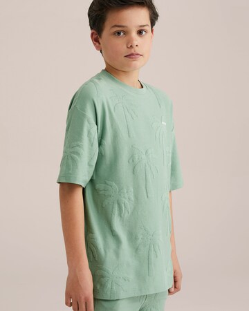 WE Fashion Shirt in Green: front