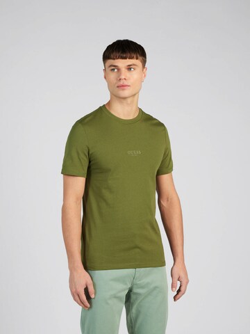 T-Shirt 'AIDY' GUESS en vert : devant