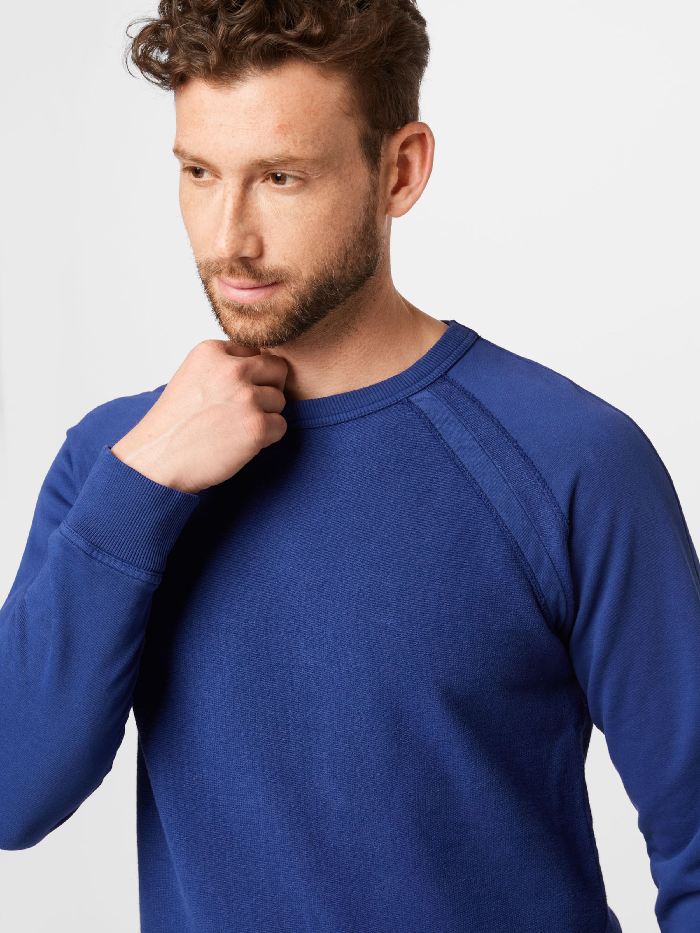 Männer Sweat Folk Sweatshirt in Blau - UJ49340