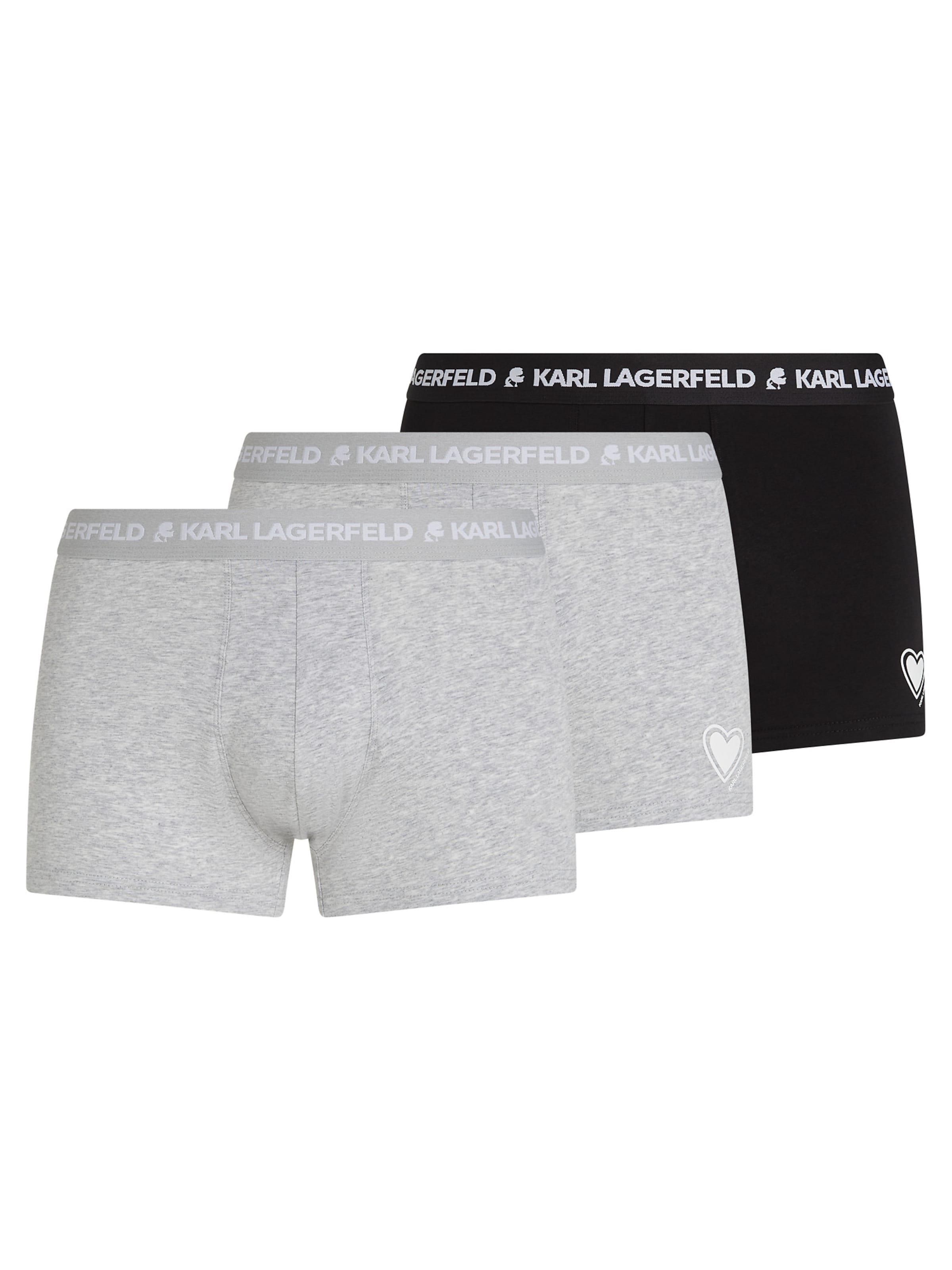 Boxers Karl Lagerfeld en gris : devant