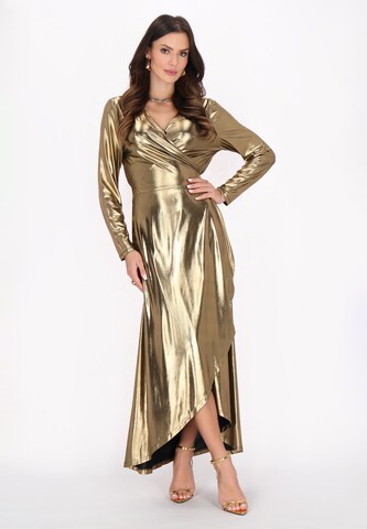 faina Evening dress in Gold: front