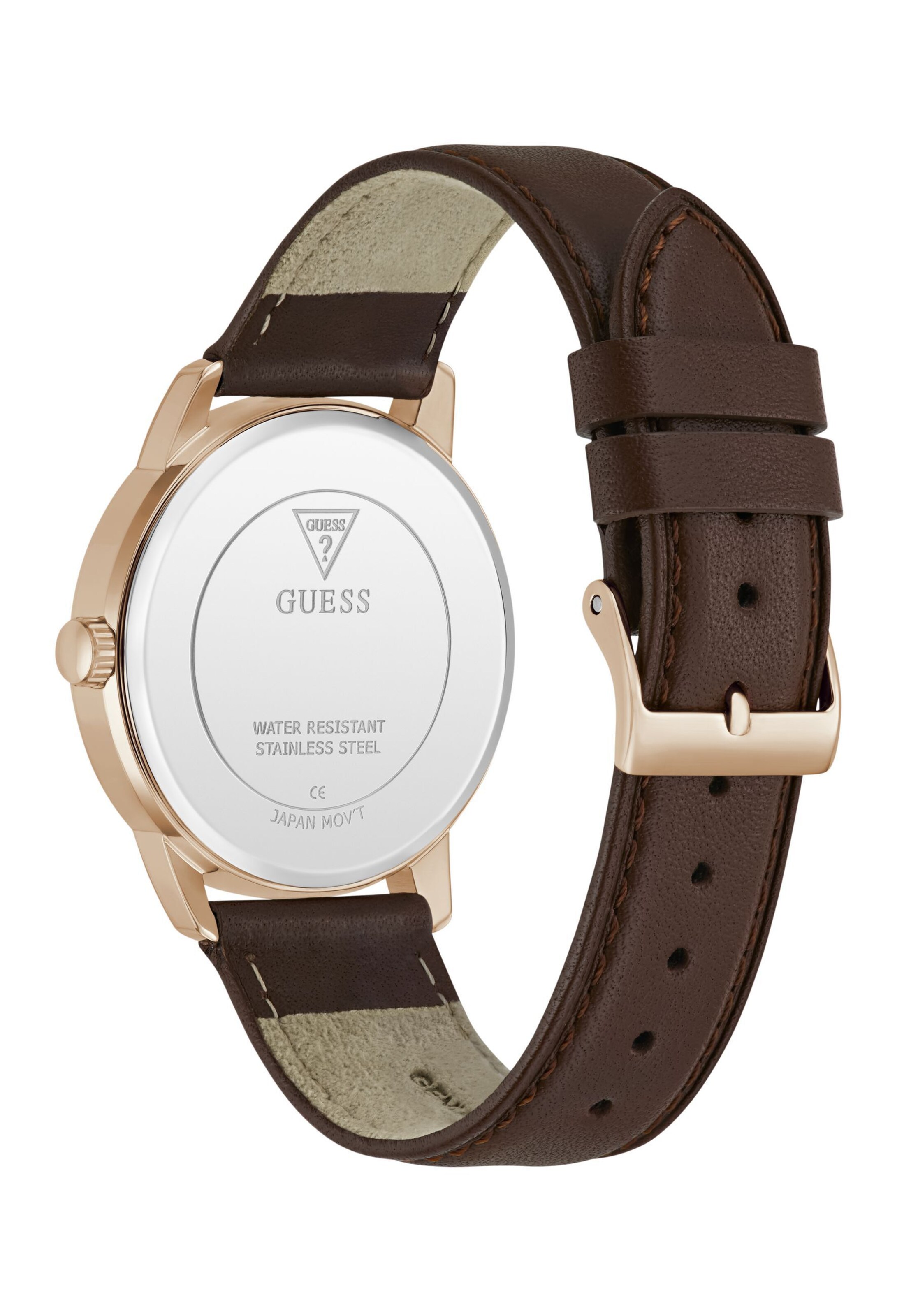 GUESS Uhr 'Chandler' in Braun