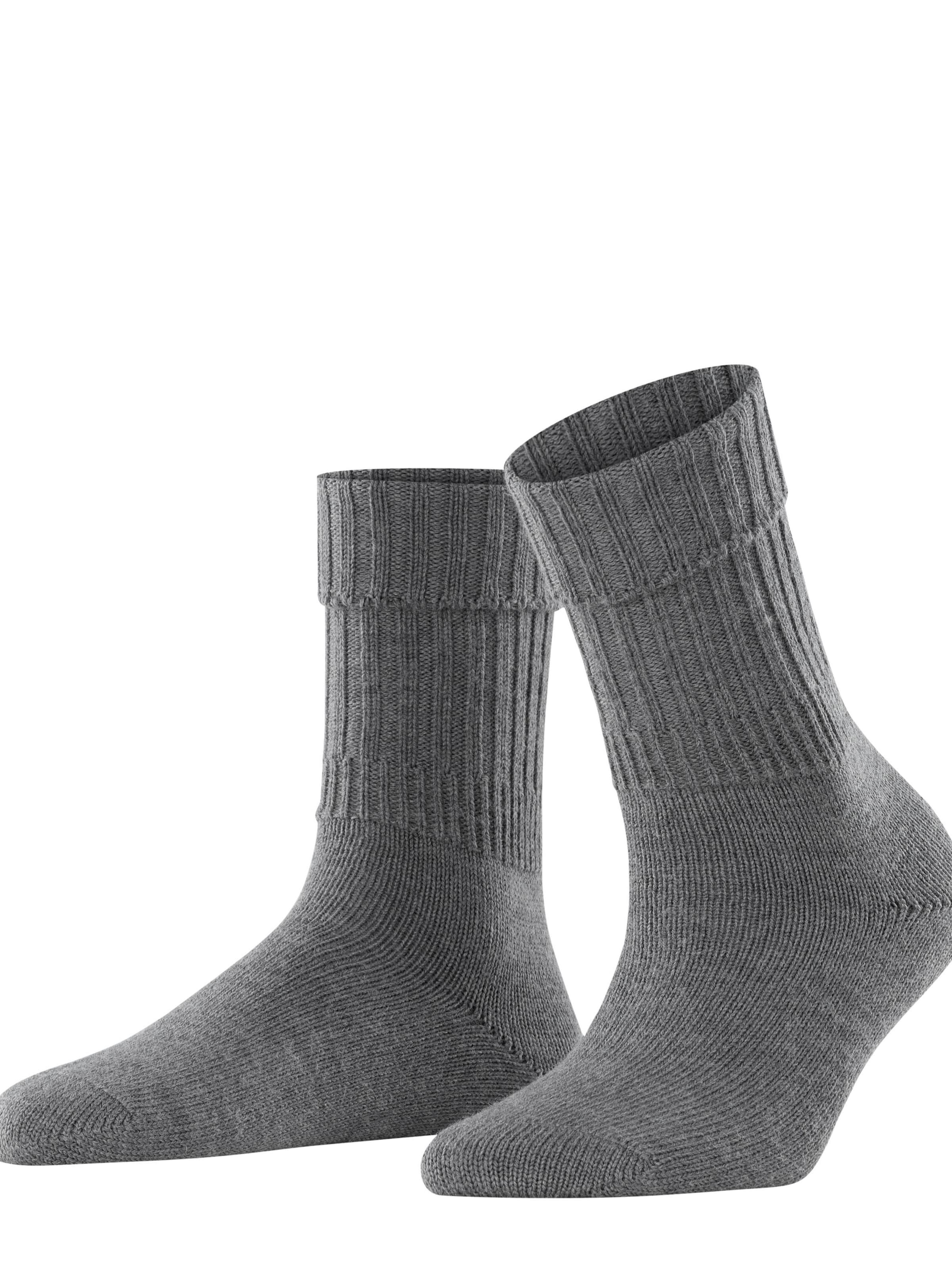 FALKE Socken 'Striggings Rib'‌‌‌ in Grau: Vorderseite