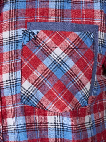 Jan Vanderstorm Comfort fit Button Up Shirt 'Haaker' in Red