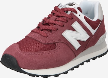 new balance - Sapatilhas baixas '574' em vermelho: frente