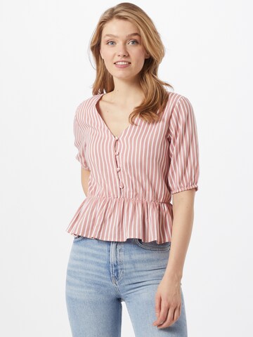 ABOUT YOU Blouse 'Linn' in Roze: voorkant