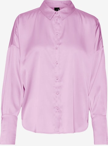 VERO MODA - Blusa 'Christina' em roxo: frente