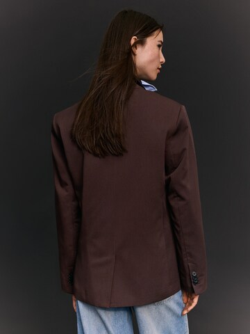 Bershka Blazer in Brown