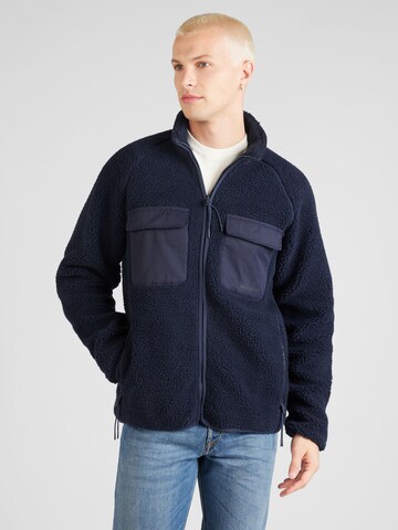 Revolution Zip-Up Hoodie in Blue: front