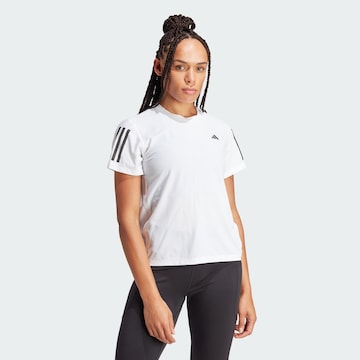 ADIDAS PERFORMANCE - Camisa funcionais 'Own The Run' em branco: frente