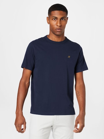 NOWADAYS T-shirt i blå: framsida