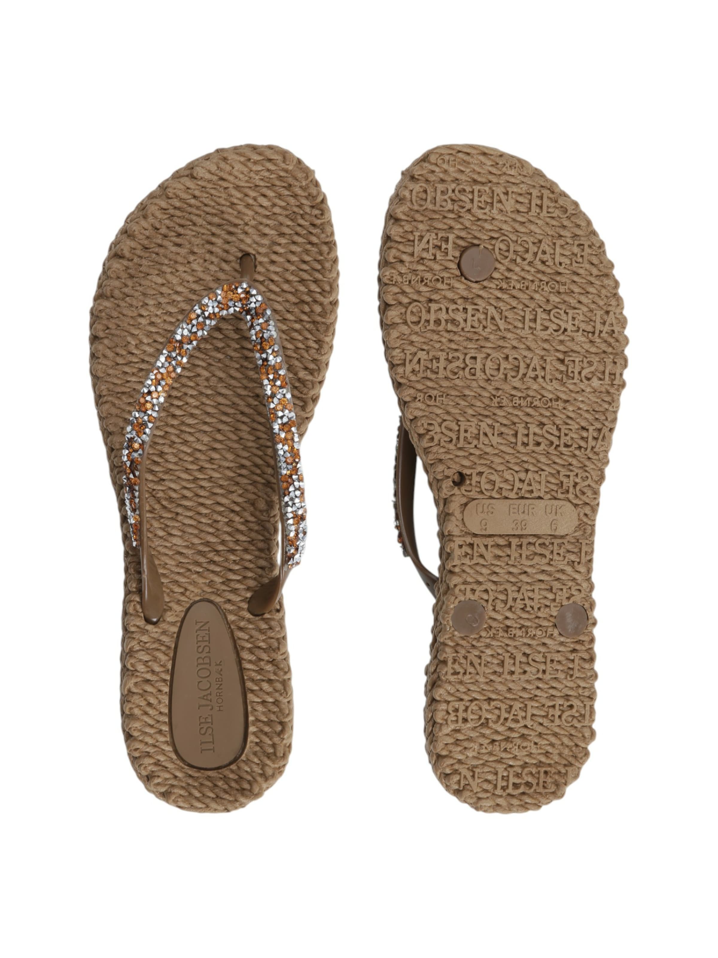 ILSE JACOBSEN Σαγιονάρες διχαλωτές 'Cheerful 03G' σε καφέ