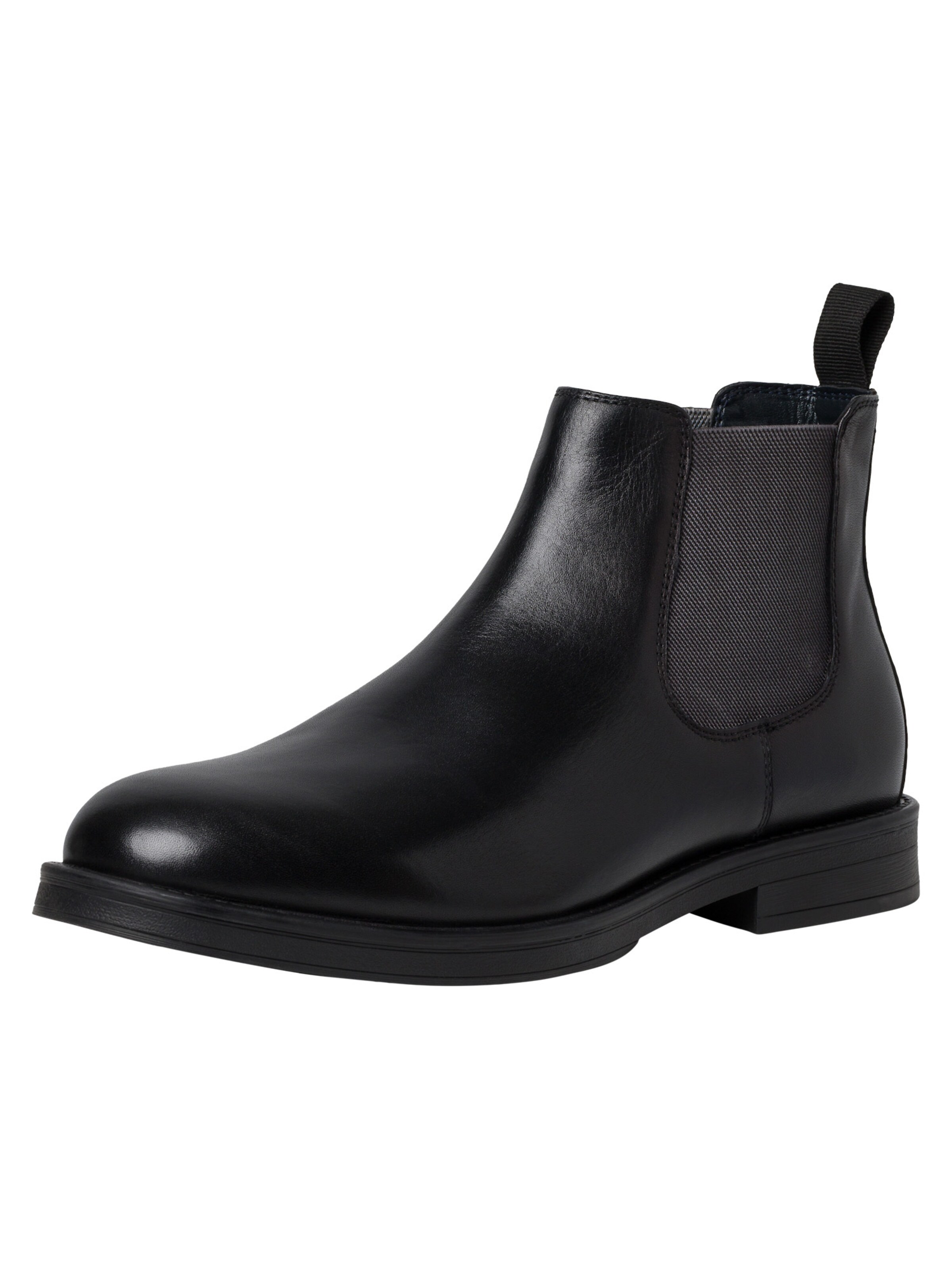 s.Oliver Chelsea Boots in Schwarz: Vorderseite