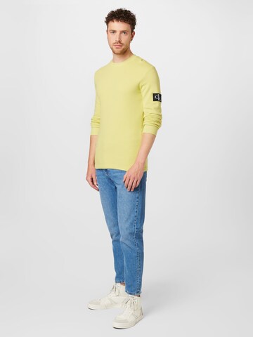 Calvin Klein Jeans Koszulka w kolorze żółty