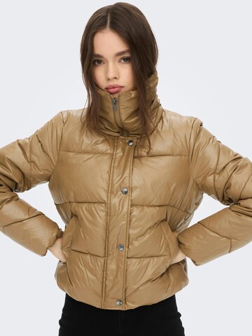 ONLY Winter Jacket 'ANJA' in Brown