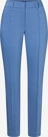 MORE & MORE Slimfit Broek in Blauw: voorkant