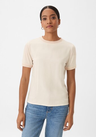 T-shirt comma casual identity en beige : devant