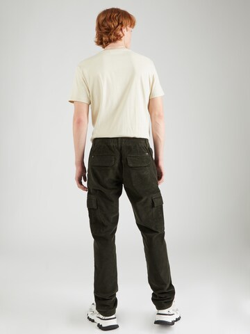 BLEND Regularen Kargo hlače | zelena barva