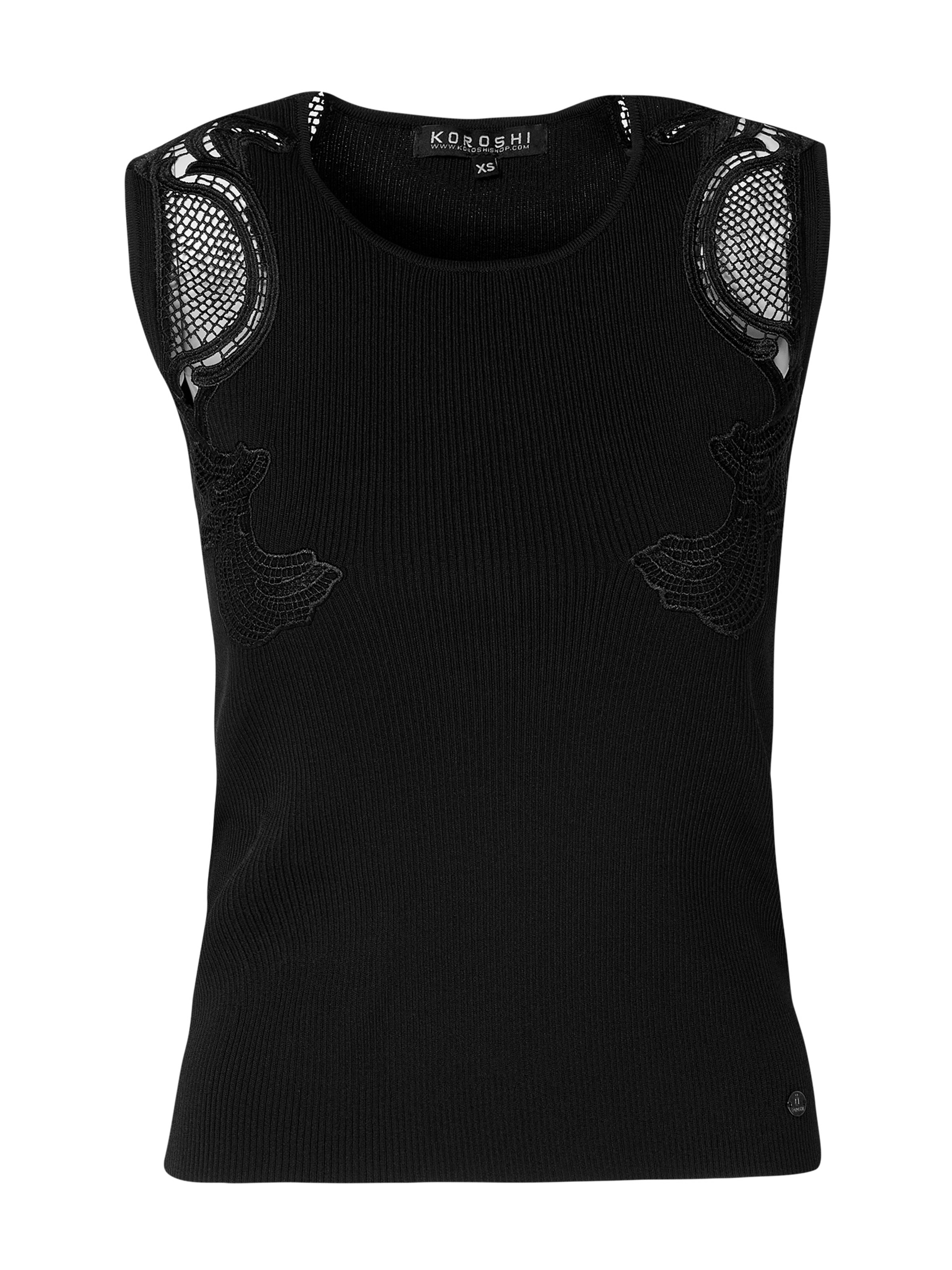 KOROSHI Topp, värv must: eest vaates
