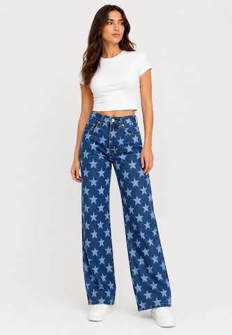 Wide Leg Jean Elara en bleu