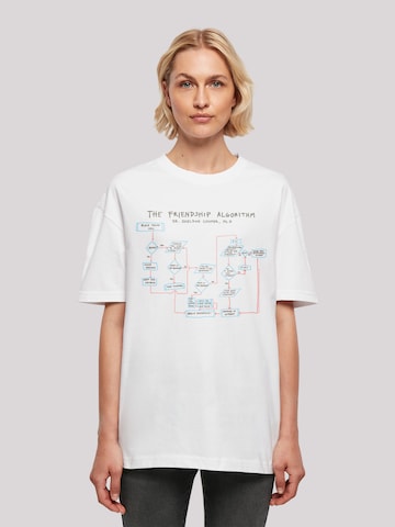 F4NT4STIC Shirt 'Friendship Algorithm' in Wit: voorkant