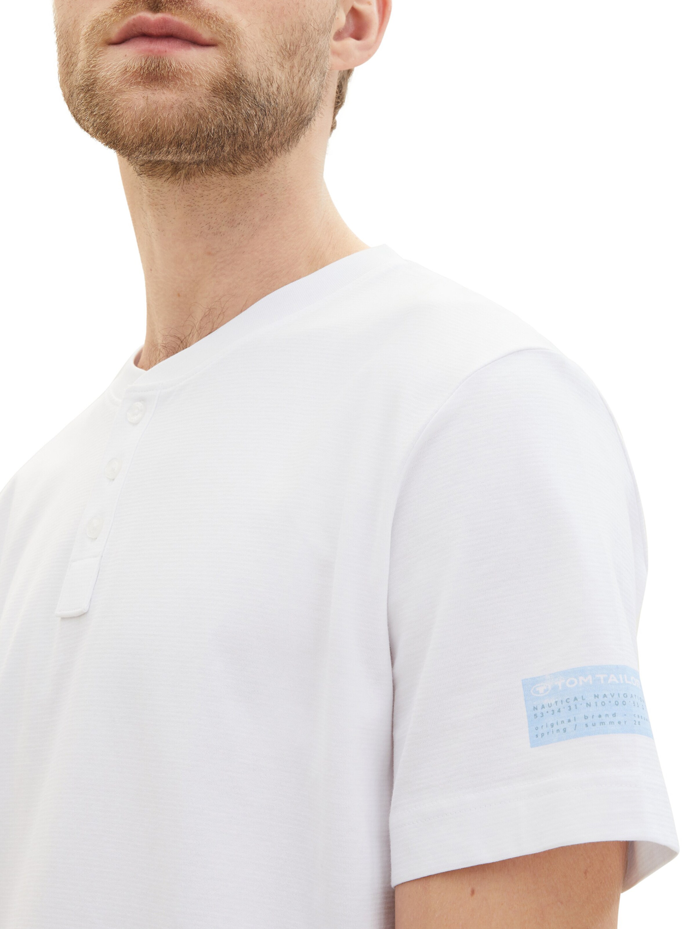 TOM TAILOR T-Shirt in Weiß