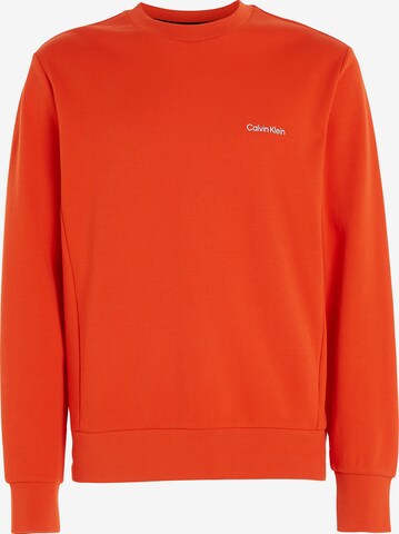 Sweat-shirt Calvin Klein en orange : devant