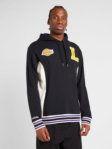 Sweat-shirt 'NBA TEAM LAKERS' Mitchell & Ness en noir : devant