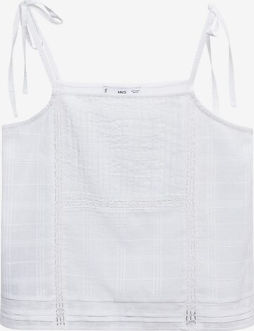 MANGO Top in White: front