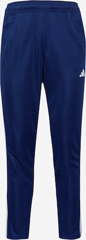mėlyna ADIDAS PERFORMANCE Siaurėjantis Kelnės 'Essentials': priekis