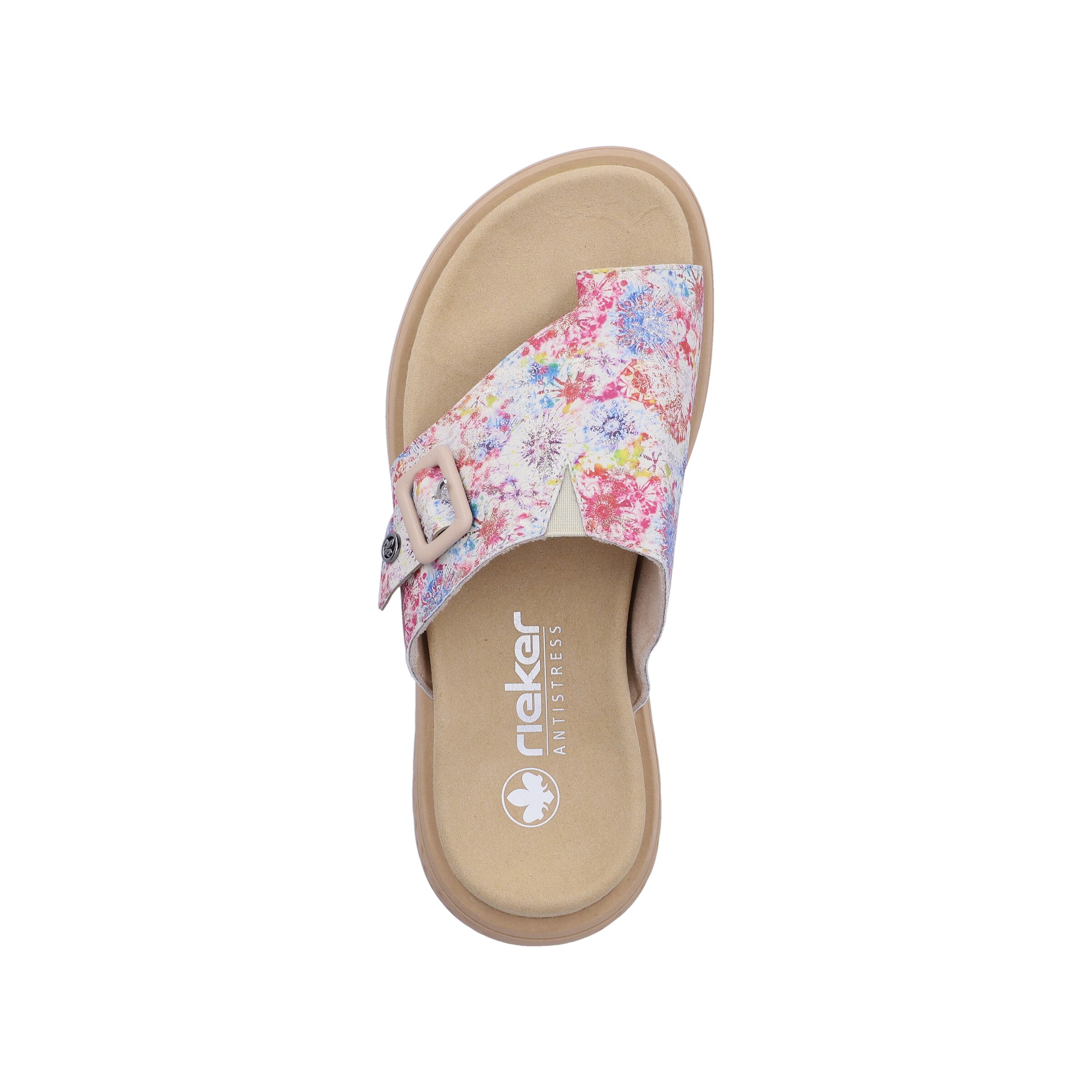 Rieker T-Bar Sandals in Mixed colors